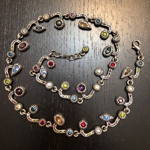 Patricia Locke Signed Necklace Swarovski Crystals